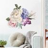 Peony Flower Wall Stickers Wall Decals Romantic Flowers Home Decor For Bedroom Living Room Entrance