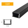 0.5m/1m 2-20pcs Black LED Aluminum Profile V/U/YW Style For 5050 5630 Strip Light Channel Black Cover Cabinet Closet Bar Lamp