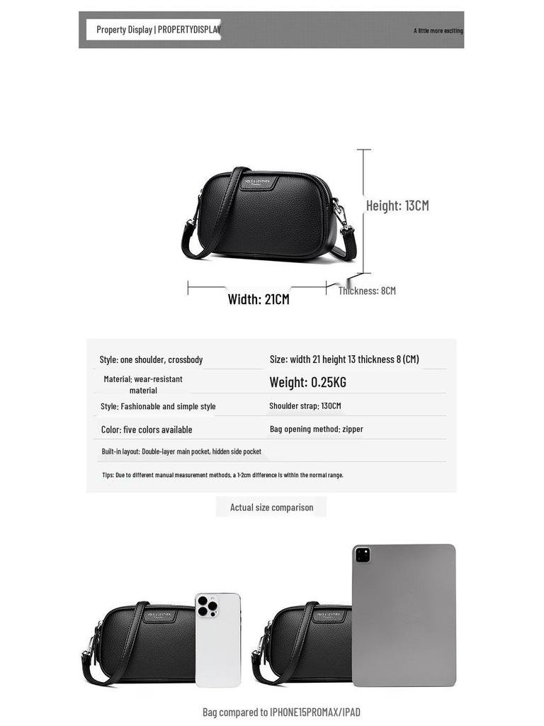 Neue Damen Umhängetasche aus echtem Leder - Klein, modisch, Retro Schultertasche quadratisch