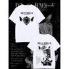 Death Note L Light Ryuk Vintage Anime T‑Shirt Shinigami Skull Horror Print Oversized Unisex Cotton Short Sleeve High Quality Otaku Streetwear Tops