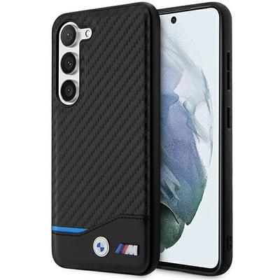 Etui Do Samsung Galaxy S23 Plus BMW Skórzane Carbon Czarne