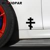 BLKUOPAR for Russian Orthodox Cross Car Stickers Cartoon Creative Decals Scratch-Proof Windows Helmet Decor Car Styling