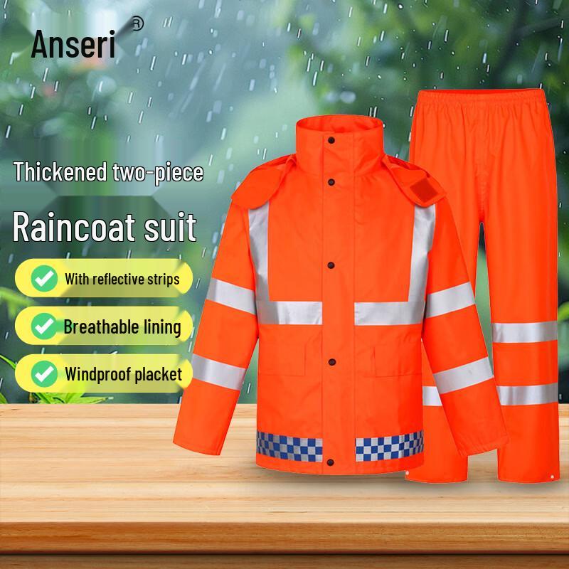 Grainger 300D Heavy-Duty Split Rain Suit