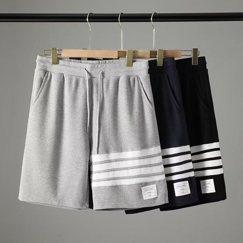 Herren Casual Shorts Frühling und Herbst Einfarbig Sportshorts Mode Fünfviertelhosen Harajuku Locker