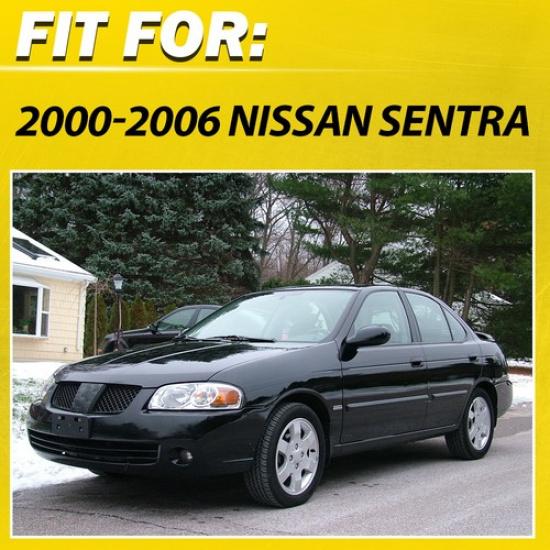 4X Front Rear Left Door Outer Right Handle Black 2000-2006 Set For Nissan Sentra