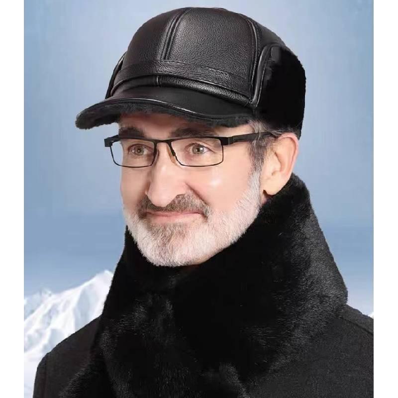 Winter Thick Hat Men Windproof Peaked Cap Outdoors Ear Protector Gift Fashion