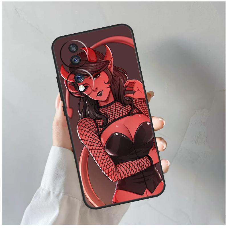 Devil Woman For Honor Magic 5 6 7 8 Pro Case For Honor 200 400 Lite 50 70 90 X8c X8b X9a X9b X9c X9d Win