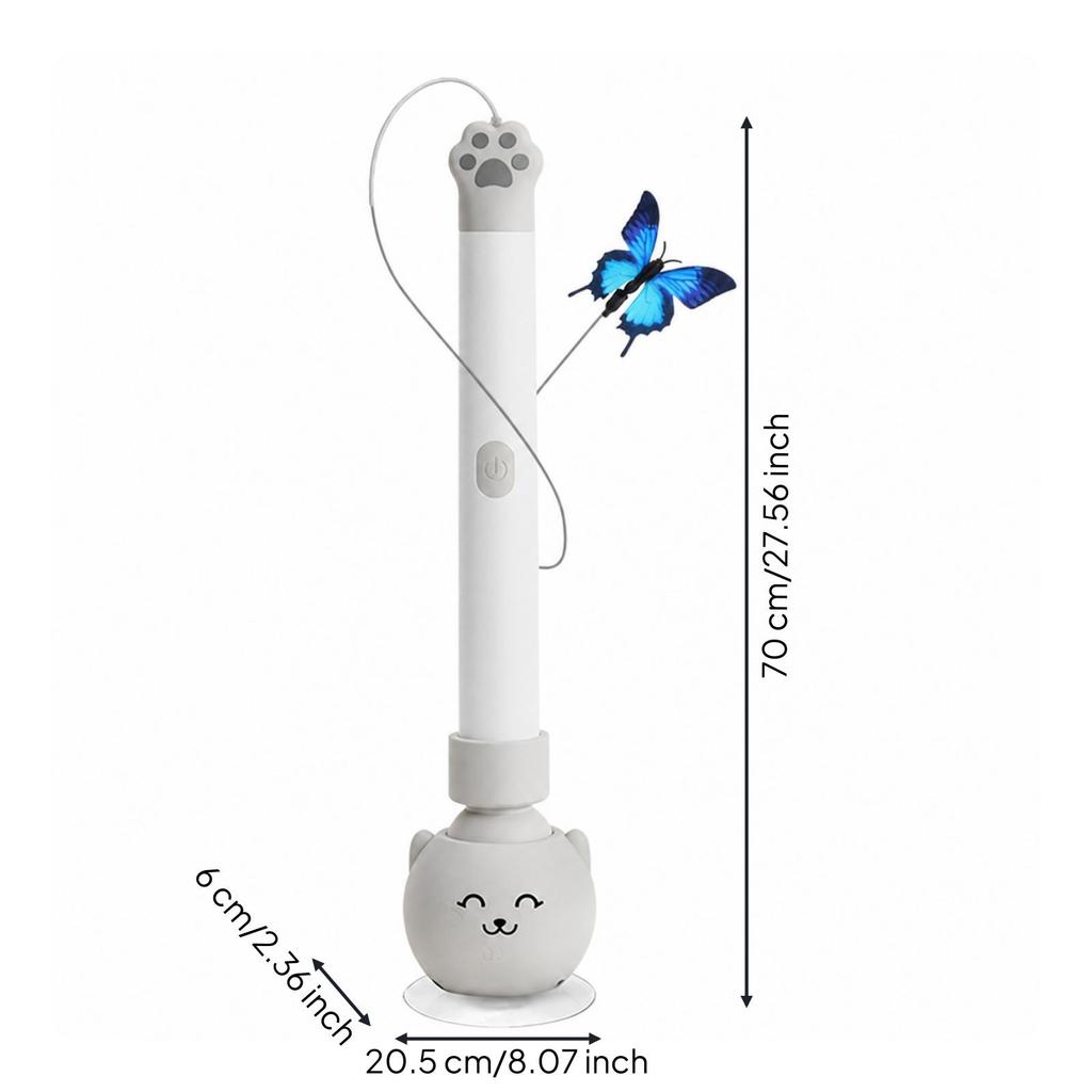 Cat Toy with Suction Cup Rechargeable Electric for Home