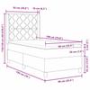 Boxspring bed with headboard Blue 90 x 190 cm Fabric
