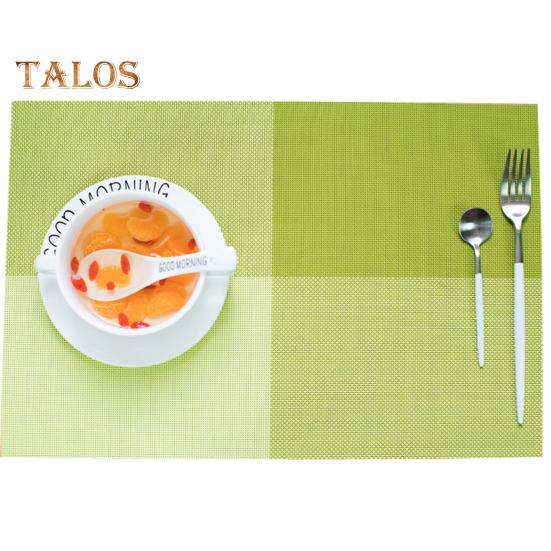 Placemat Wear Resistant Waterproof Non-slip Heat Insulation Rectangular Table Mat Glassware Cup Coaster
