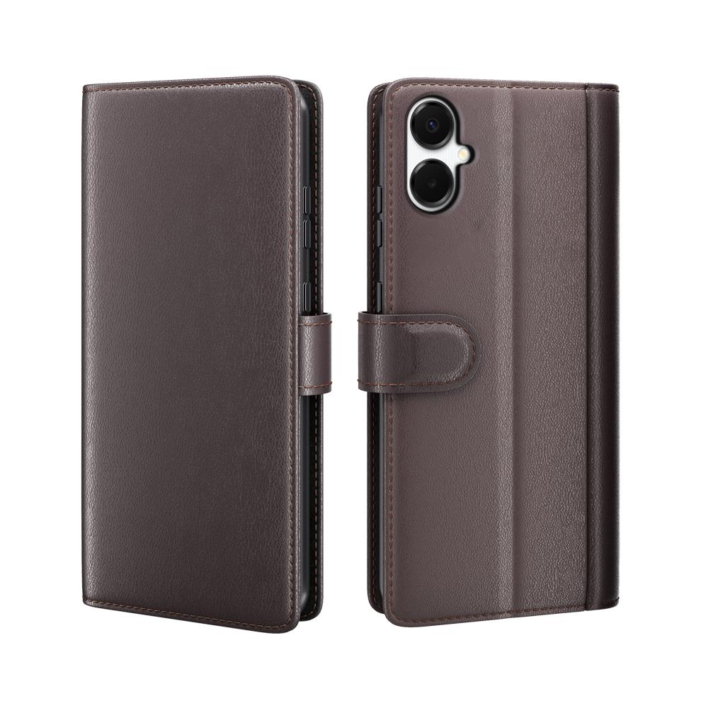 

For Samsung Galaxy A06 5G Case Genuine Split Leather Phone Cover with Wallet Stand B
