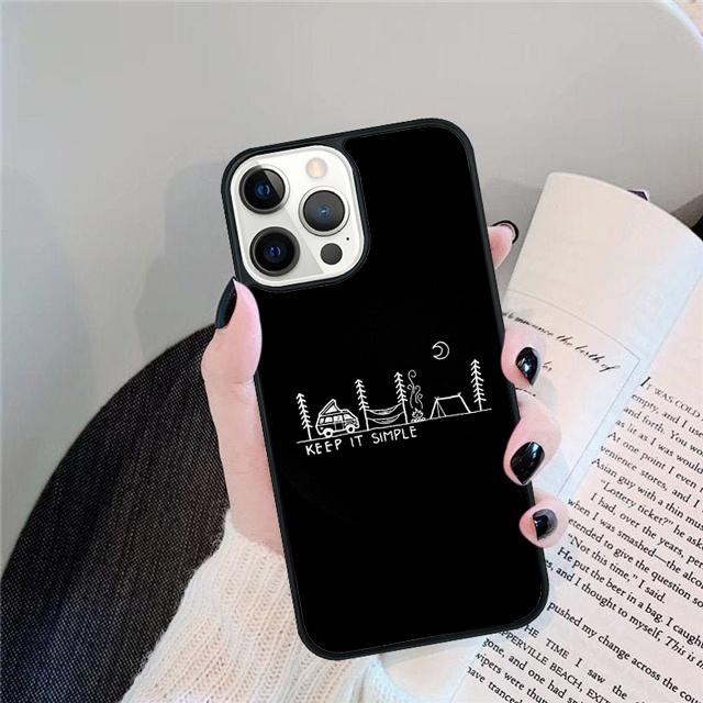 Nature Camping Art Coque Shell For iPhone 17 Air 15 16 Pro Max 14 13 12 11 Pro Max Plus Phone Case Cover