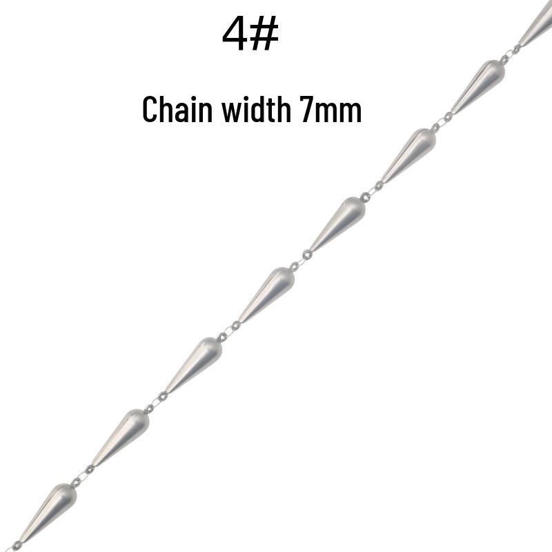 Stainless Steel Spike Drop Shape Chain for DIY Jewelry