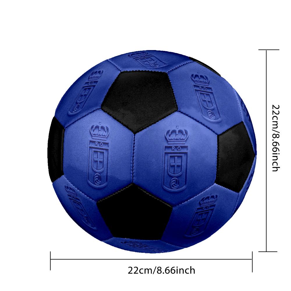 Real Oviedo Soccer Ball Colorful All Ages Machine Stitched PVC Competition Ready Durable High-Bounce.SIZE5