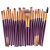 20-Piece Neutral Eyeshadow Brush Set with 24 Color Options