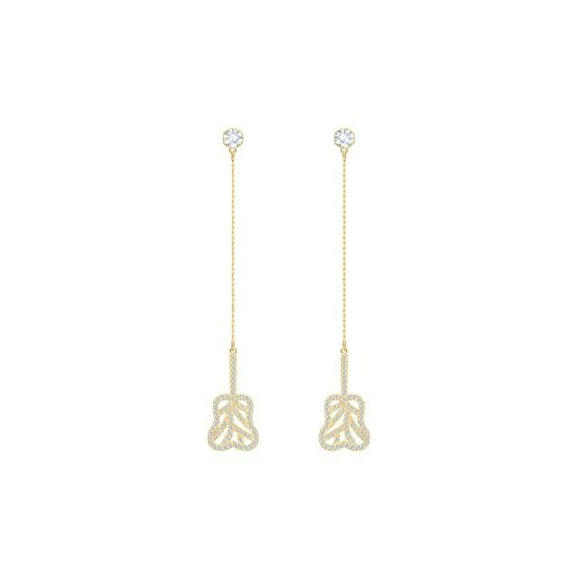 

Swarovski My Hero Journey Minimalist Versatile Banana Leaf Fan Women Accessories 5497701 Gold,F