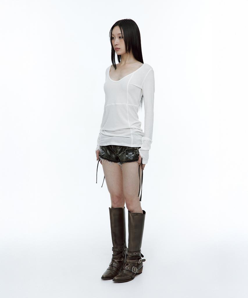 ROUGHNECK Crossline Slim Top White