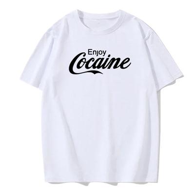New Enjoy Adult Novelty Humor Funny Ironic Joke Party Logo Coke Shirt Hot Fashion Men Summer Style Cotton Shirts#Color(1)