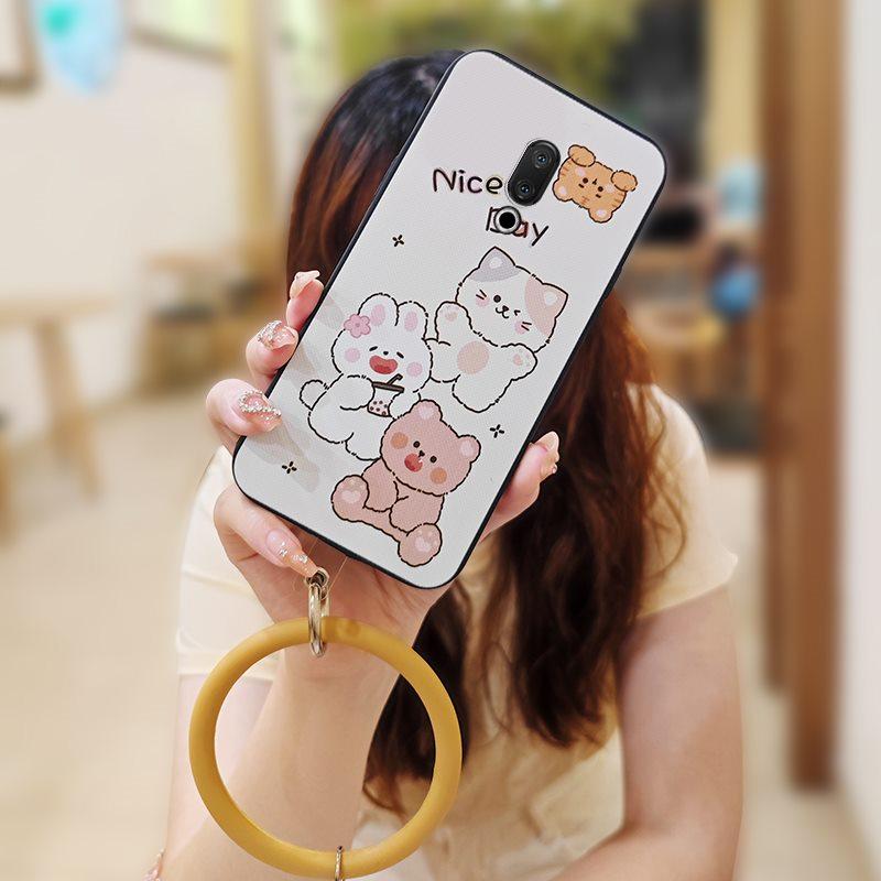 

Ring Cartoon Phone Case For Meizu 15/15 Lite heat dissipation Funny Cute Back Cover Bracelet Creative Anti-knock Youth Meizu 15/15 Lite