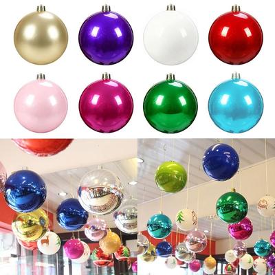 Arranjo Bola Plástica Perolada 15CM Bola de Natal Perolada Formato de Bola Decorações de Feriado Hotel