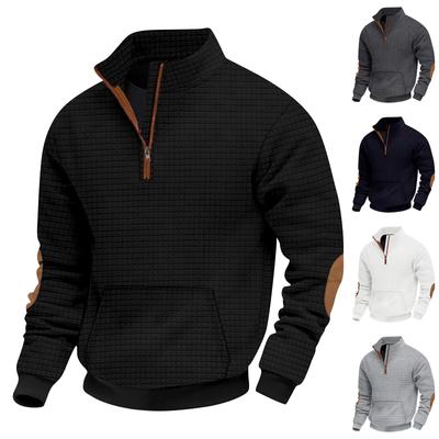 Frühlings- und Herren-Sweatshirt mit Stehkragen ist ein lässiges Outdoor-Pullover-Oberteil