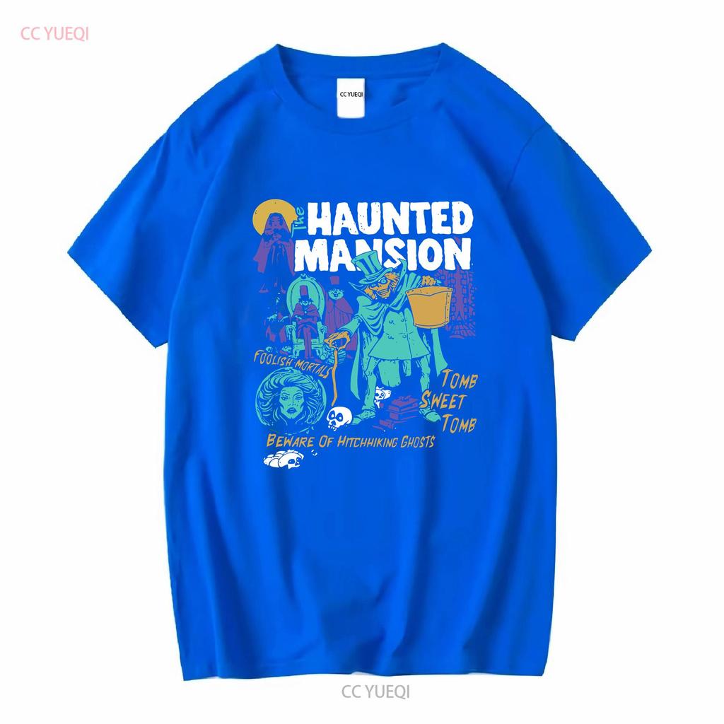 Vintage The Haunted Mansion Ghosts Halloween Spooky Season T Shirt Size S 5XL long or short sleeves vintage Washed fashion