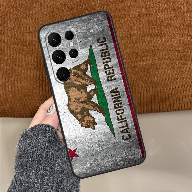 California Flag Phone Case For Samsung Galaxy S25 Ultra S9 S10 S20 S21 S22 Plus S24 FE S23 Ultra Back Cover