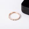 Korean Style Simple Titanium Steel Ring Women's Black and White Shell Light Luxury Couple's Ring Temperament Ring