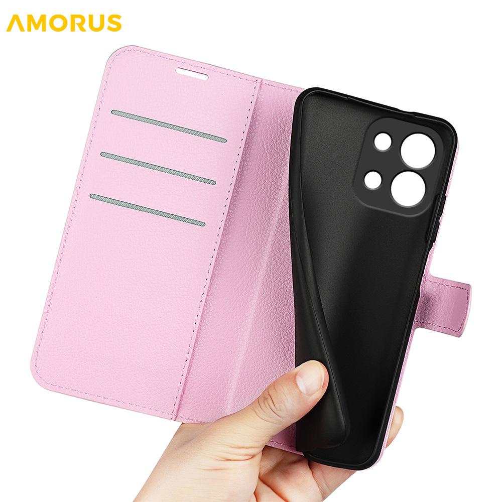 For OnePlus 13T 5G Wallet Case Litchi Texture Shockproof Leather Flip Stand Phone Cover