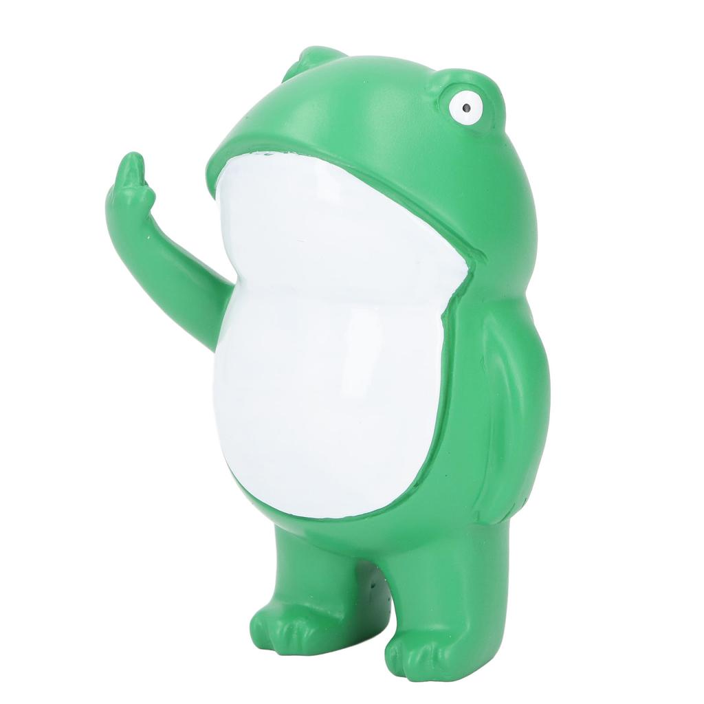 Frog Figurines Realistic Funny Cute Resin Rebellious Frog Statues for Desk Garden Decoration Gifts