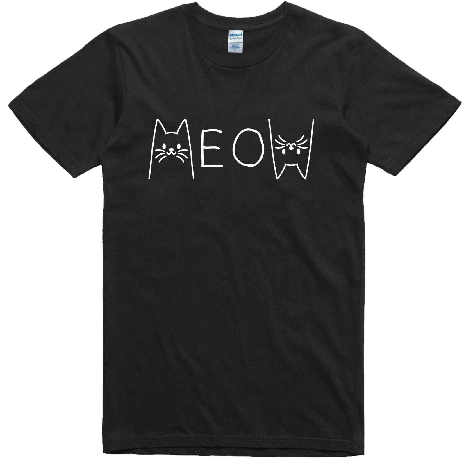 

Cat T Shirt Funny Cure Gift Animal Lover Cotton Tee 5XL різнокольоровий
