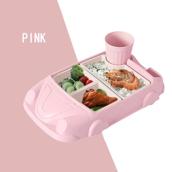 1 sada Jídelní talíř Kreslený design Přihrádka Stupeň kontaktu s jídlem Odnímatelná Zelenina Jídlo Ovocný Dezert Stolování