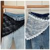 Y2K Triangle Apron Embroidery Outwear Mini Skirt Fashion Waist Scarf  Streetwear