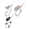 Sweet Bowknot Ballet Shoes Charm Pendant Beaded Phone Chain for Keys Bag Purse