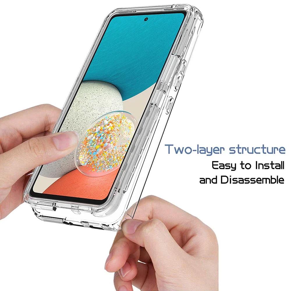 Transparent Shockproof Case for Samsung Galaxy S25 FE A17 A56 A55 A36 A16 5G A35 A14 A54 A34 A15 S25 Edge S24 S22 S23 Ultra Plus