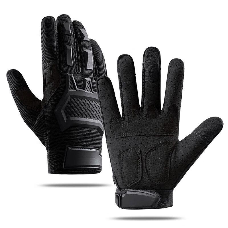 Long Zhan Men s Full Finger Motorcycle Cycling Gloves