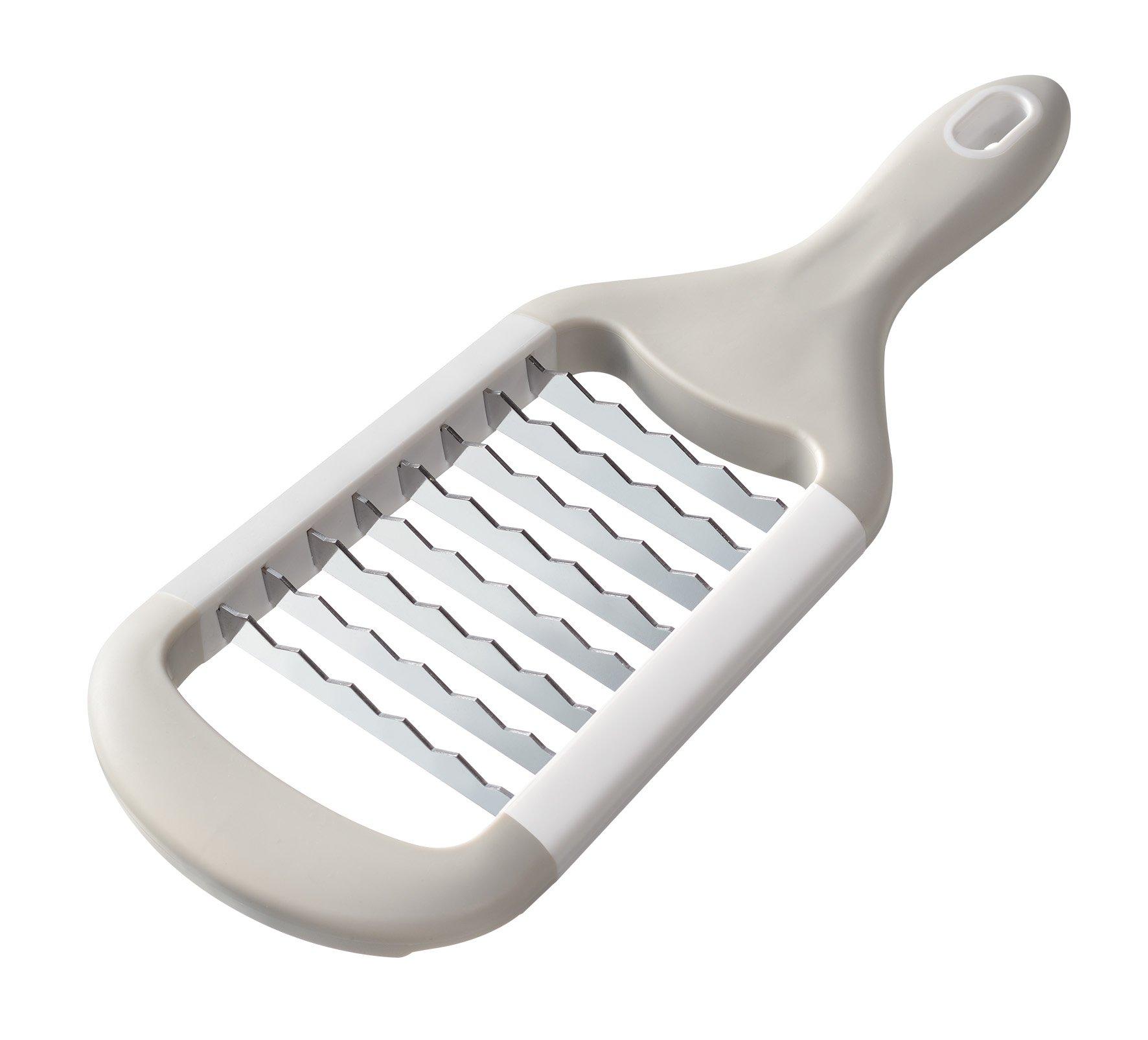 

Oaks Laye Crunchy Stainless Steel Grater, White, Made in Japan, LS1530