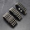 Punk Studded Bracelet Goth Bracelet Leather Rivets Spike Bracelet Cuff Adjustable Metal Wristband Gothic Accessories for Men
