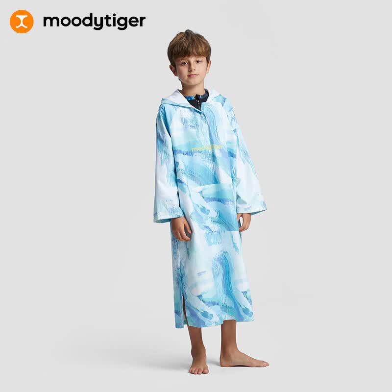 Poncho à capuche de protection solaire pour enfants Tigre Moody
