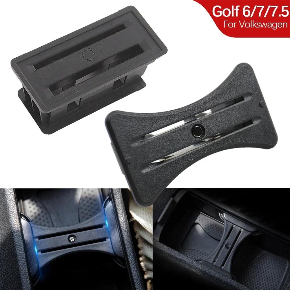 Car Water Cup Holder Limit Card Insert Coin Slot Center Console Panel For Volkswagen MK6 Golf 7/7.5 VW MK6 GTI R20 2008-2012 Cup Holders 5