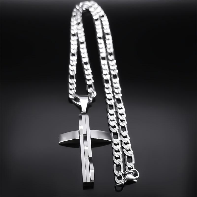 Men's Hip Hop Fashion Cross Pendant Necklace