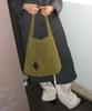 Pote 0007 Layered Pouch Hobo Bag_Suede Olive