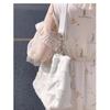 Women's Large Capacity Plush Tote: Autumn/Winter Japanese Korean Style, Casual Commuting Fur Shoulder Bag