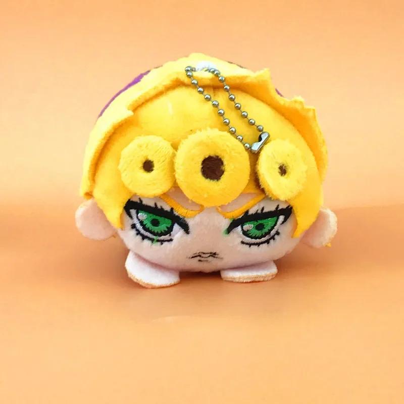 10cm Anime Jojos Bizarre Adventure Giorno Plyšové hračky Kawaii Přívěsek na klíče Kreslená Kujo Jotaro Bruno Bucciarati Figurka Panenka Ženy Děti