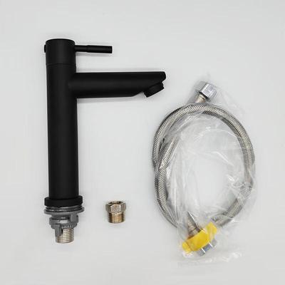 MDNG Black Low-Bend Single Cold Basin Faucet