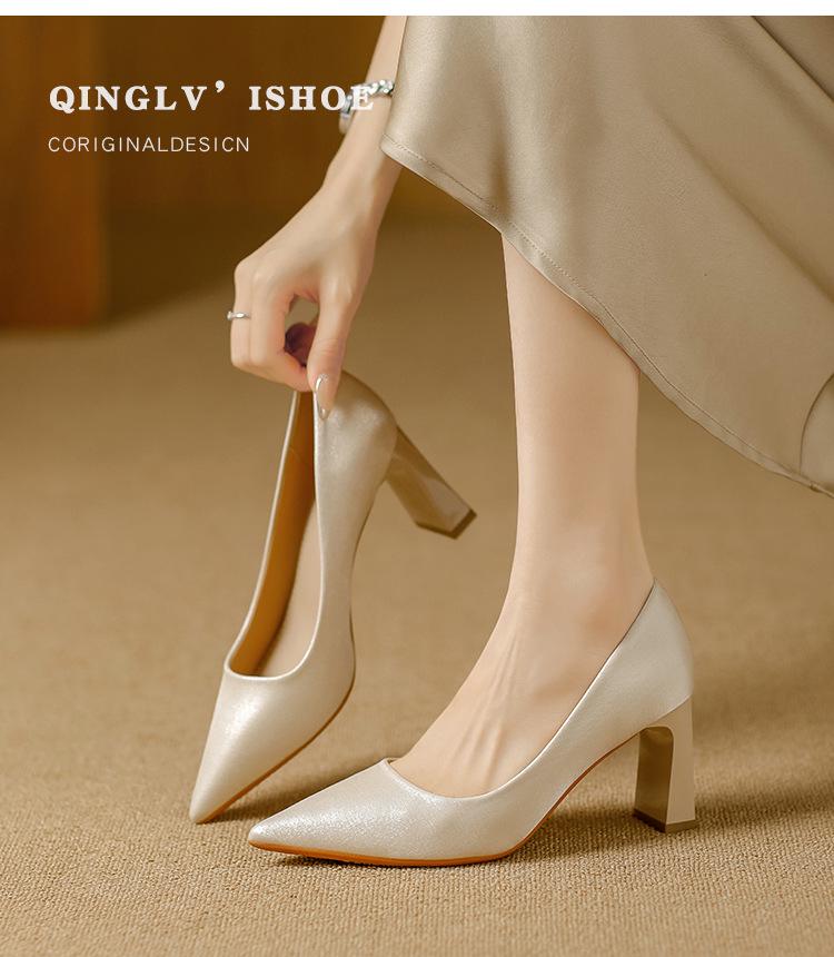 Korean Style High-End Versatile High Heels - Spring/Autumn 2025