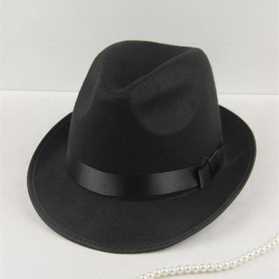 Shanghai Top Hat Men's Ladies British Hat Jazz Wool Felt Hat Summer Sun Hat Wool Stage Hat