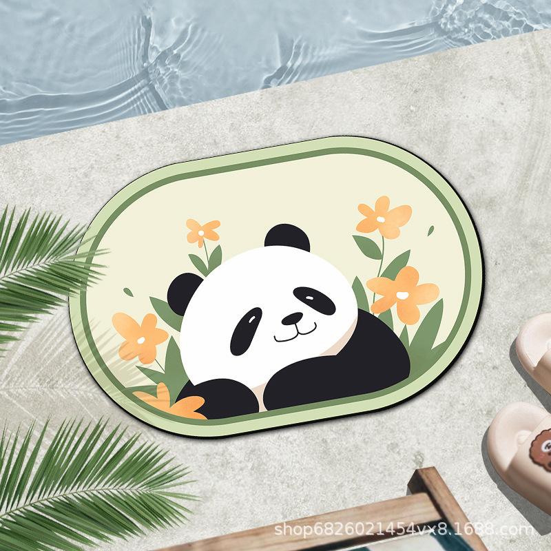 Bathroom Floor Mat Absorbent Toilet Floor Mat Non-slip Entry Door Mat Kitchen Door Toilet Mat Size