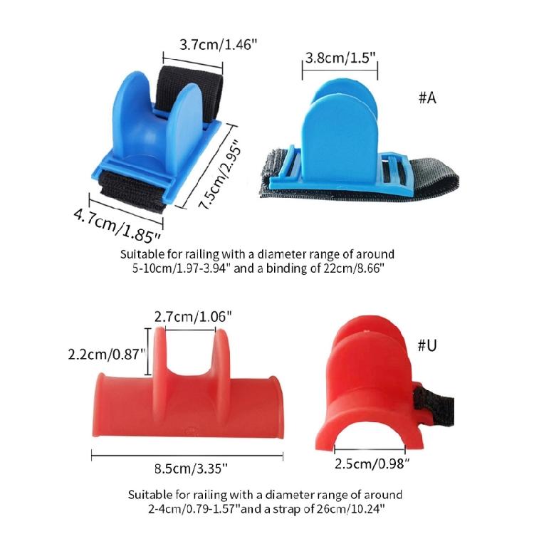 U-shaped Fishing Rod Holder Fishing Rod Stand and Rack Fishing Gear Accessories