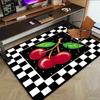 1PC Cherries Leaf Non-Slip Floor Carpet Compatible for Office&Living Room&Bedroom&Dining room - Flat- Soft & Pattern, Vibrant Colors-W239